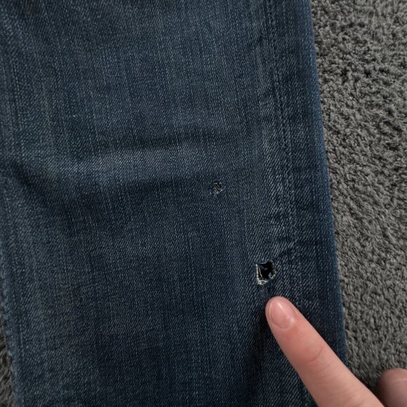 Nudie Jeans Co Mens Jeans Denim Pants Trouser Size 28x32 GRIM TIM WHITE KNEE - Picture 9 of 16